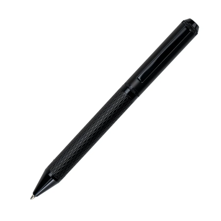 Black-Metal-Pens-with-Diamond-Textured-Design-Barrel-PN67-BLK-Blank.webp